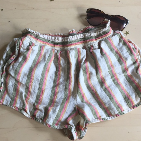 Anthropologie Pants - Anthropologie Mermaid Brand Linen Shorts